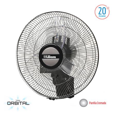 Ventilador LILIANA VWOC20 de Pared 20" Súper silencioso Parrilla cromada