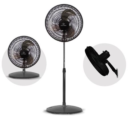Ventilador De Pie WHITENBLACK WBVP18M 18" 75w 3 Velocidades 