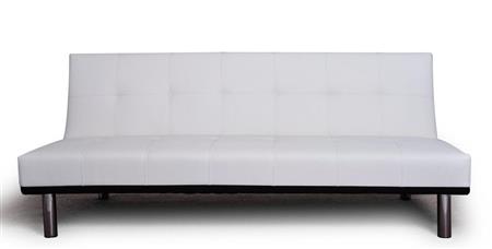 Futón Cama TIZI IMPORT DP02 Ecocuero Blanco 