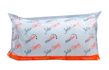 Almohada FIBERBALL JULIE GREY 70x50 Cm Siliconada Tela Premium 