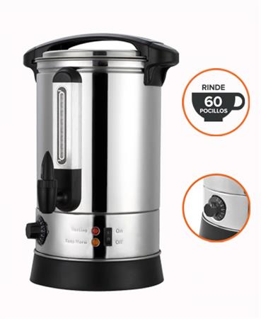 Cafetera De Filtro SIKLA CG-09 60 Pocillos 8,7lts Color Plateado 