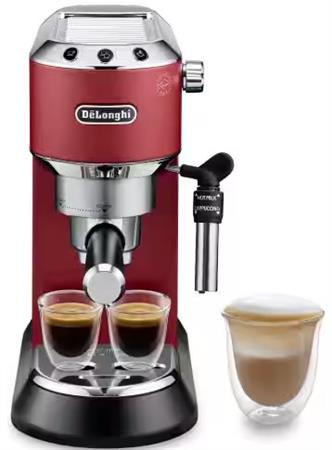 Cafetera DELONGHI DEDICA EC685.R 3 Lts 15 Bares de Presión Rojo