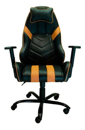 Sillón DAKOT DK1 Gamer Negro Con Naranja