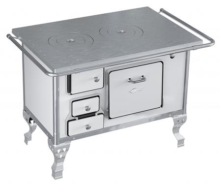 Cocina CLARICE a Leña Nro. 2 Lisa  Color Blanco