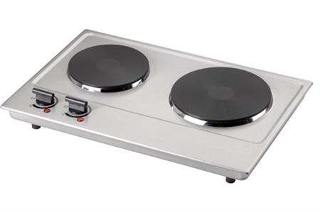 Anafe SIKLA ES3202 de Empotrar o Apoyar de 2 H 2500W Inox
