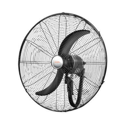 Ventilador AXEL AX-PAR24 De Pared 24" Industrial Negro Oscilante e Inclinable