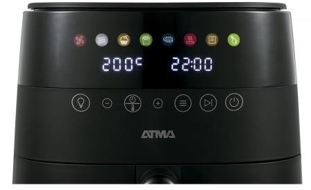Freidora ATMA 94FR248ABP De Aire Digital 8 Lts 1750w Negro