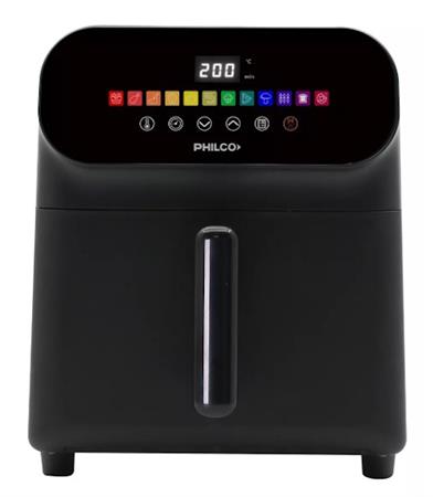 Freidora PHILCO FR-256PHP De Aire Digital 6 Lts 1700w Negro