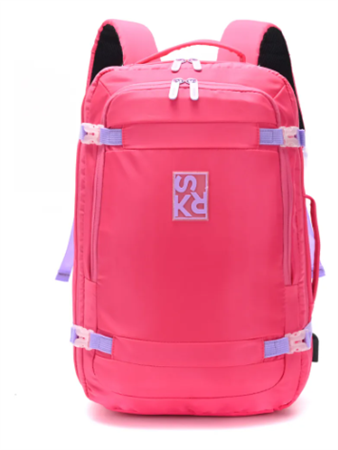 Mochila De Viaje SKORA 40657 18 Pulgadas Portanotebook Usb Rosa