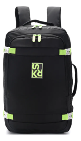 Mochila De Viaje SKORA 40655 18 Pulgadas Portanotebook Usb Negro/Verde