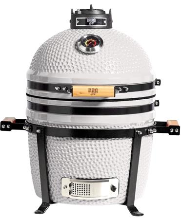 Parrilla Kamado BBQ-Grill KADÚ K15 A Carbón Blanco + Funda Impermeable de Regalo 