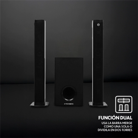 Barra de sonido STROMBERG MERGE con Subwoofer Bluetooth 85W