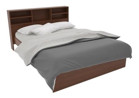 Cama 2 Plazas ORLANDI 87 Con Repisa Wengue 