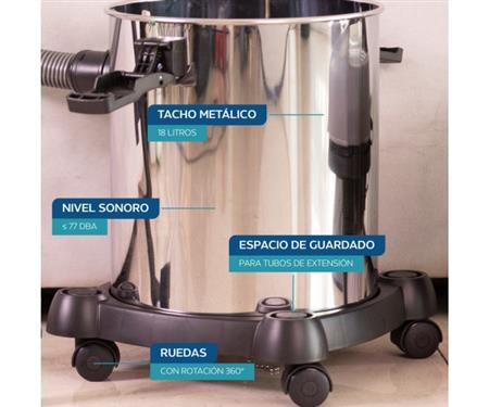 Aspiradora y sopladora de tacho PHILCO 91PHAST1833PI 18 litros 1200W 