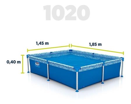Pileta PELOPINCHO 1020 185X145X40 1000 Lts Rectangular