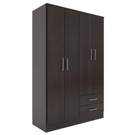 Placard ORLANDI 3523 4 Puertas 2 Cajones color Wengue