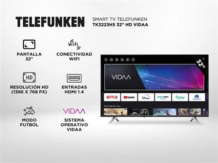 Smart TV TELEFUNKEN VIDAA TK3223H5 32" HD