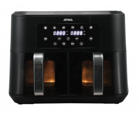 Freidora de Aire ATMA 94FRD248AP 8,5 Lts Doble 2200W Negro