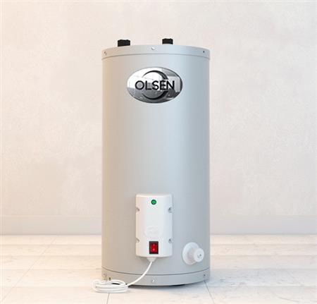 Termotanque Eléctrico OLSEN TEV80G 80 Lts Conex Superior colgar o apoyar Gris