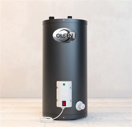Termotanque Eléctrico OLSEN TEV80N 80 Lts Conex Superior Colgar o apoyar Negro