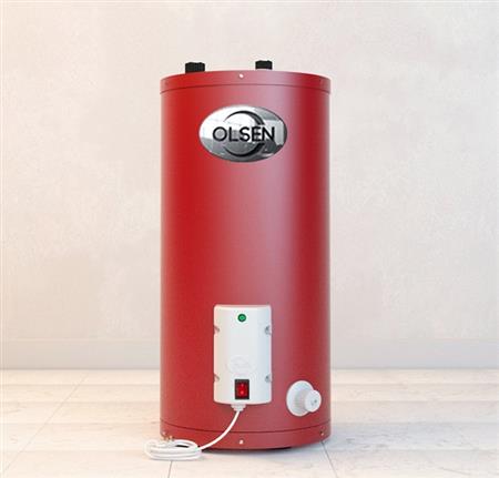 Termotanque Eléctrico OLSEN TEV80Ro 80 Lts Conex Superior colgar o apoyar Rojo