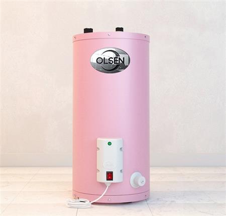 Termotanque Eléctrico OLSEN TEV80Ra 80 Lts Conex Superior Colgar o apoyar Rosa