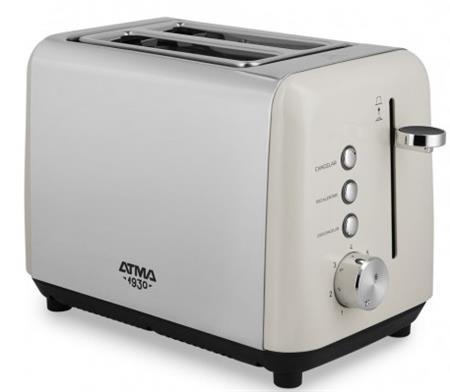 Tostadora ATMA TOAT21VCP Vintage 1930 Color  Crema 