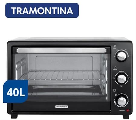 Horno Eléctrico TRAMONTINA HEG Glass Cook 40 Lts 1500w Acero y Negro