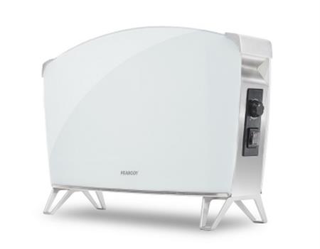 Radiador PEABODY PE-BVC15B Doble Vidrio 1500 Watt De Potencia Blanco