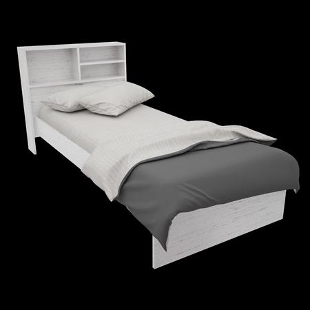 Cama 1 Plaza ORLANDI 105 Con Repisa Venecia 