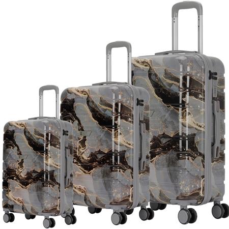 Valijas ZOM Marbled ZL-S628MB Vulcano Set x 3
