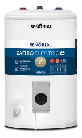 Termotanque SEÑORIAL ZAFIRO TESZ-65 50 Lts Eléctrico Conexión Superior
