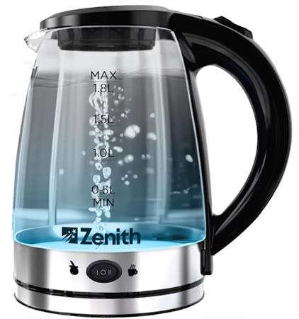 Pava ZENITH CRYSTAL Eléctrica 1.8 Lts Vidrio Templado 1500W