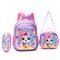 Set X3 Mochila Lunchera y Cartuchera SKORA 42947 Think Happy