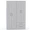 Placard ORLANDI 3524 4 Puertas 2 Cajones color Jacaranda