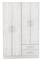 Placard ORLANDI 3525 4 Puertas 2 Cajones color Venecia