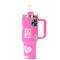 Vaso térmico SKORA 37122 con bombilla y tapon nube 1200ml rosa