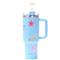 Vaso térmico SKORA 37126 con bombilla y tapon nube 1200ml celeste