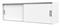 Baulera MOSCONI DAKAR 56365 Para Placard 1.80 Mts  Corrediza Blanco