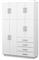 Placard MOSCONI DAKAR PLUS 56599 214×140×46 cm 8 Puertas Blanco 