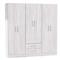 Placard ORLANDI 3504 6 Puertas 2 Cajones Color Jacaranda