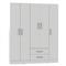 Placard ORLANDI 3512 5 Puertas 2 Cajones color Blanco