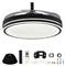 Ventilador KANJI KJH-CFHB001BK  de Techo Retráctil Negro