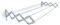 Tendedero de pared MOR MR-TEN-N0008 plegable 1.mt