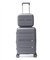 Set Valijas SKORA 39764 Hard Abs Beauty Case 20" Y 14" gris