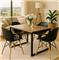 Juego De Mesa Y Sillas DAKOT Tipo Eames X4 Comedor Patas Madera