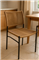 Set X2 sillas de comedor DAKOT BALI simil yute soga tejida marrón claro