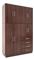 Placard ORLANDI 3572 2 Cuerpos 8 Puertas Wengue 1.42 Mts