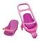 Coche BIEMME Art 6510 De Muñeca Rosa