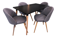 Juego de Comedor NC Mesa 1,20 m + 4 Sillas Madrid
